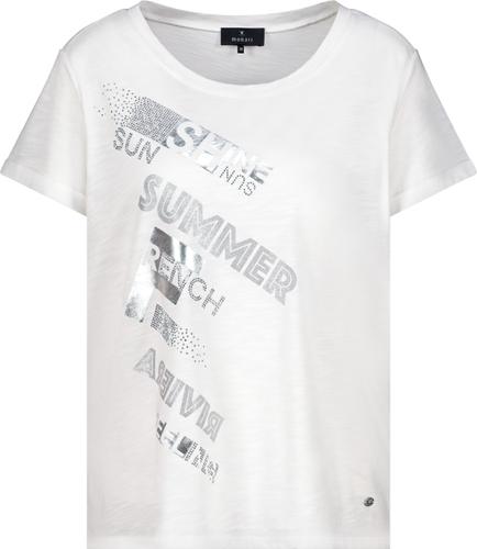 T-Shirt mit Schmuckschrift 36 - Cream