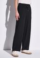 Wide Leg Hose mit Struktur Schwarz 40/30