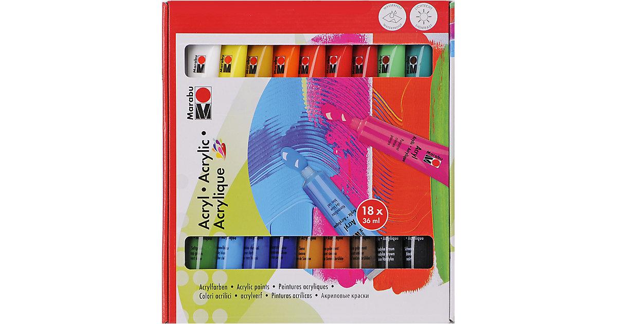 Acrylfarben-Set, 18 x 36 ml