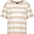Sweatshirt mit Brusttasche 38 - Camel Ringel