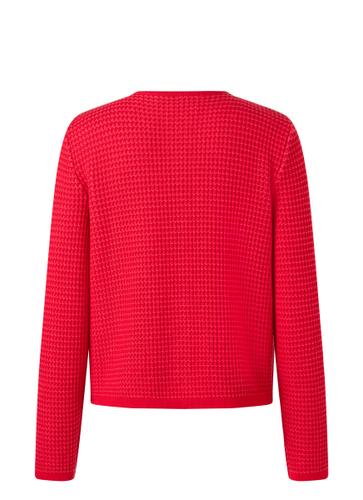 Strick Cardigan 1/1 Arm Regular Fit - Lychee Red