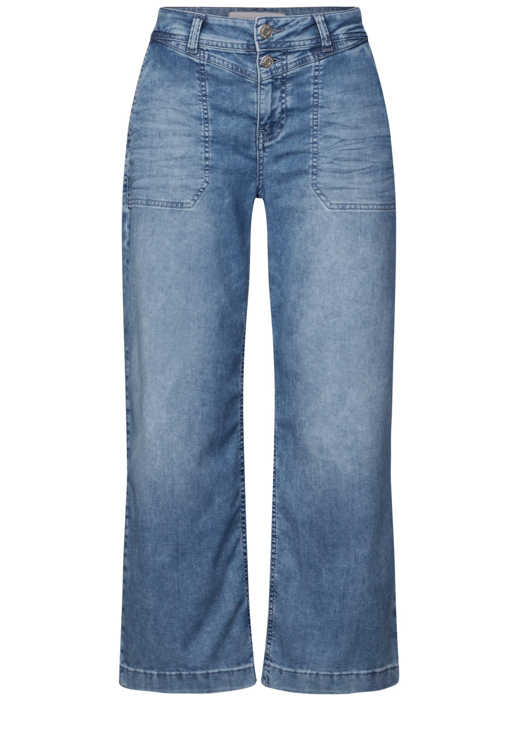 Wide Leg Jeans 26/7/8 Hosen - Medium Blue Random