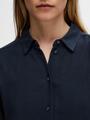 SLFVIVA SS CROPPED SHIRT NOOS 34 Normal geschnitten - Dark Sapphire