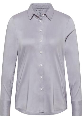 Performance Shirt Bluse Twill Langarm 44/Langarm FITTED - Hellgrau