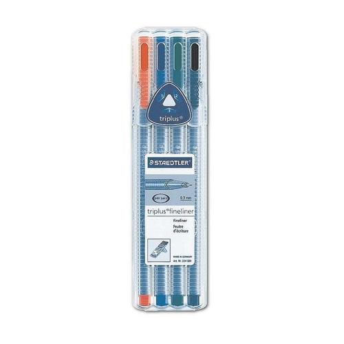 STAEDTLER 4er-Etui Fineliner »triplus«