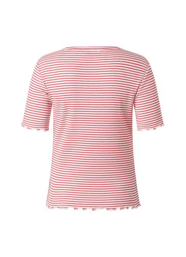 T-Shirt Rundhals 1/2 Arm Slim Fit - Lychee Red