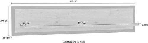Wandregal, Breite 140 cm
