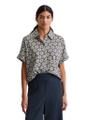 Print-Bluse regular M Regular Fit - Multi/muted Blue