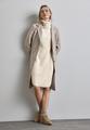 Kleid mit Rollkragen 38 - Cream White Melange