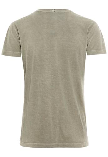 Kurzarm T-Shirt aus Organic Cotton XS Regular Fit - Light Khaki