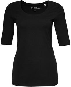 OPUS Kurzarmshirt »Daily F« im Basic-Look - Schwarz / 36
