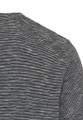 Kurzarm Henley aus reiner Baumwolle Blau M