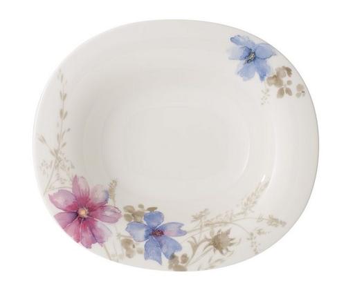 Villeroy & Boch Villeroy & Boch ovaler Suppenteller »Mariefleur Gris Basic«