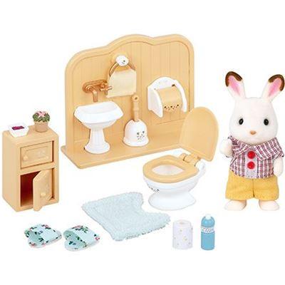 Sylvanian Families - Schokoladenhasen-Bruder-Set mit Waschraum