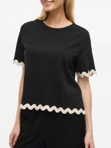 VICALISA O-NECK 2/4 TOP L Normal geschnitten - Black Beauty
