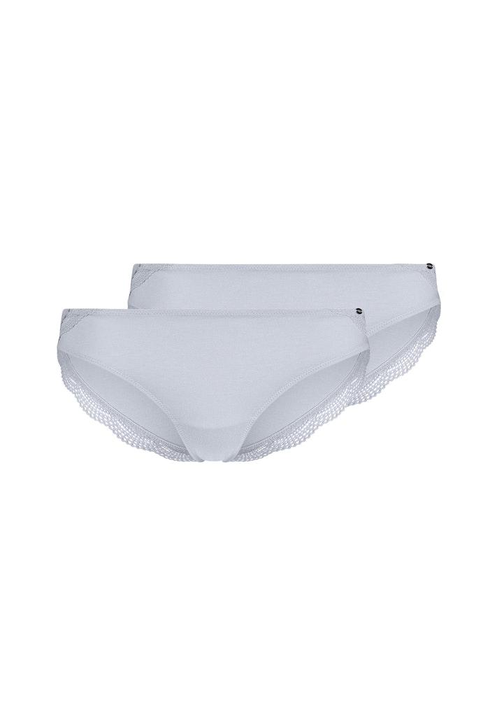 Skiny Damen Rio Slip 2er Pack Classicotton Weiß 38