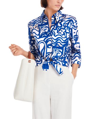 Bedruckte Bluse 38 - Gentian