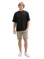 Regular Fit Chino Shorts mit Gürtel XXL Regular Fit - Olive Mini Houndstooth