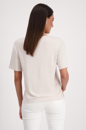 T-Shirt mit Schrift 36 - Warm Sand