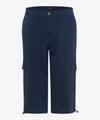 Style Bill 26U Cargo-Bermuda, Herrenhose, Französische Taschen, Safety-Tasche, Sportive Cargotaschen, Tunnelzug im Saum, Verdeckter Reißverschluss, Perfect Cut (niedrige Leibhöhe), Regular Fit, Gerader Beinverlauf - Navy