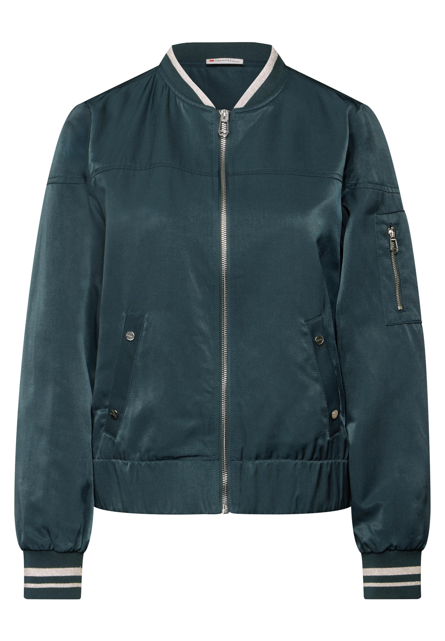 Satin Blouson 34 - Hunter Green