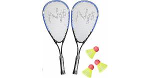 Speedbadminton Set in Tasche mehrfarbig