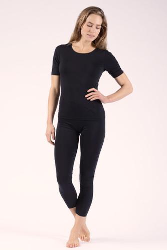 Halbarm Shirt Schwarz 38