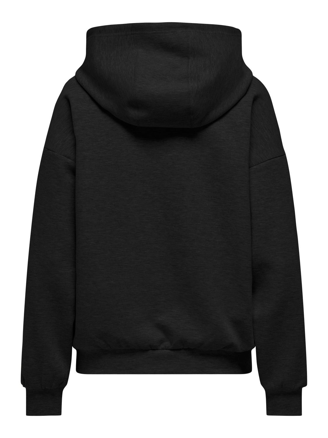 ONLSCARLETT L/S HOOD UB SWT S Normal geschnitten - Black