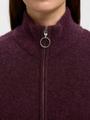 SLFSIA RAS LS KNIT ZIPPER CARDIGAN NOOS L Locker geschnitten - Fig