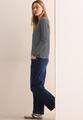 Gestreiftes Strukturshirt S - Universal Blue