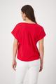 T-Shirt mit Ärmelaufschlag 36 - Red
