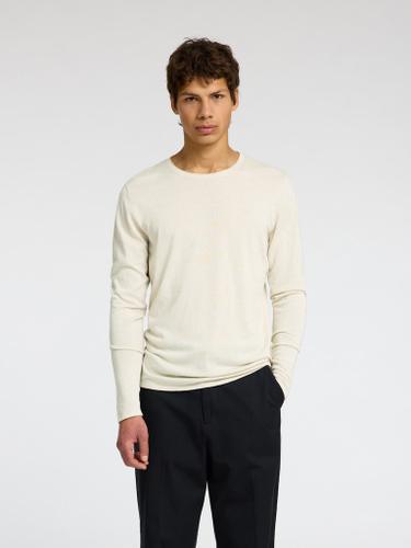 SLHROME LS KNIT CREW NECK NOOS Grau XXL
