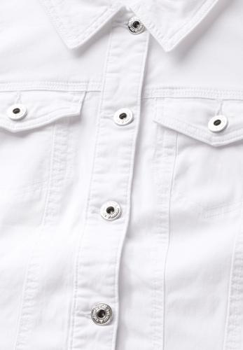Jeansjacke mit Taschen S - White
