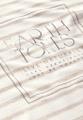 Folienprint Streifenshirt Beige 38