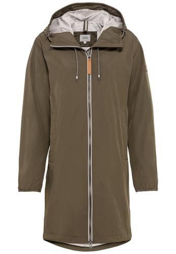 Funktionsmantel aus recyceltem Polyester 36 Relaxed Fit - Dark Khaki