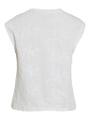 VINAYLA O-NECK S/L TOP Weiß L