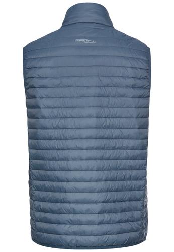 Steppweste mit Stehkragen Blau 54