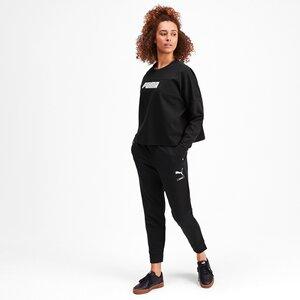 PUMA Damen Sweatshirt NU-TILITY Cropped Crew Sweat S in Schwarz