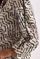 Print-Bluse mit Tapedetails 36 - Moonstone Sand