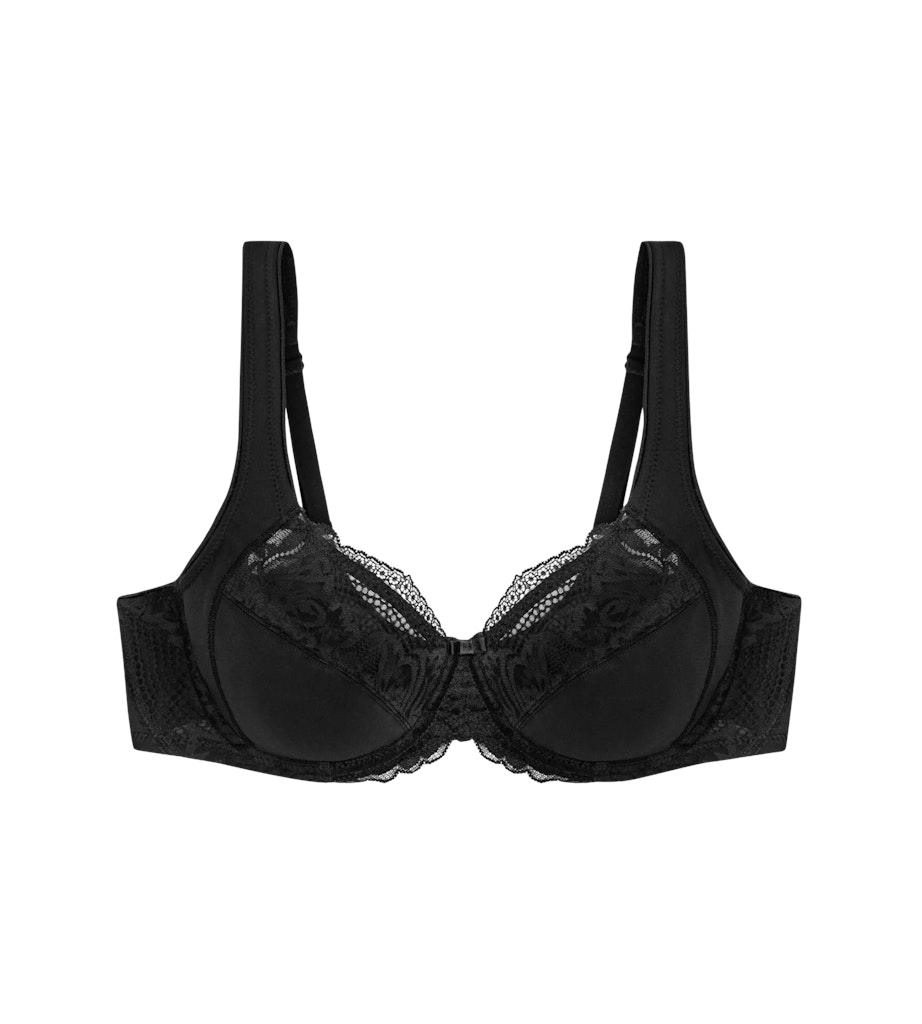 Modern Lace+Cotton W02 Schwarz 95D