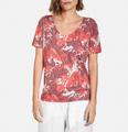 Shirt mit Mustermix 46 figurumspielend - Bright Red/ecru/ Druck