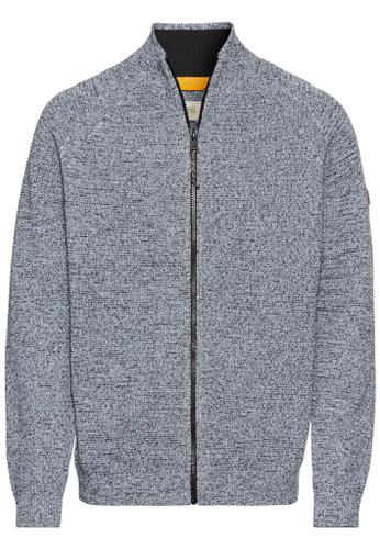 Strickjacke aus Baumwolle Blau M