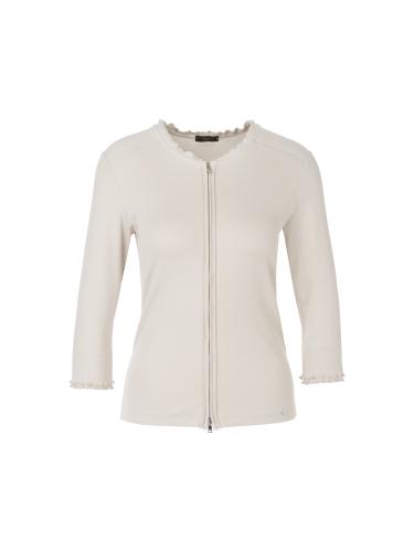 Uni Jacke in Cotton-Ripp 36 - Smoke