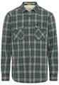 Kariertes Hemd aus reiner Baumwolle XXL Regular Fit - Pine Green