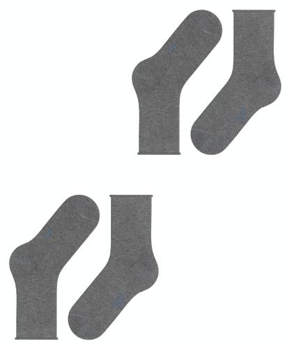 FALKE Happy 2-Pack Damen Grau 39-42