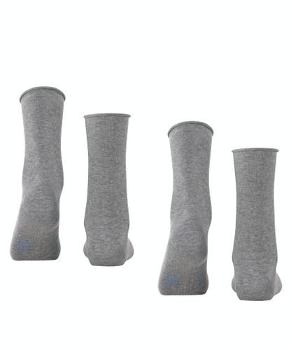 FALKE Happy 2-Pack Damen Grau 39-42