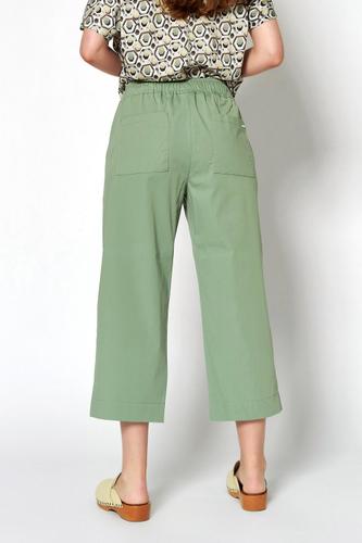 Pia Wide Leg 3/4 38 - Khaki