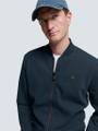 Sweater Full Zipper Pique Bomber Blau XXL