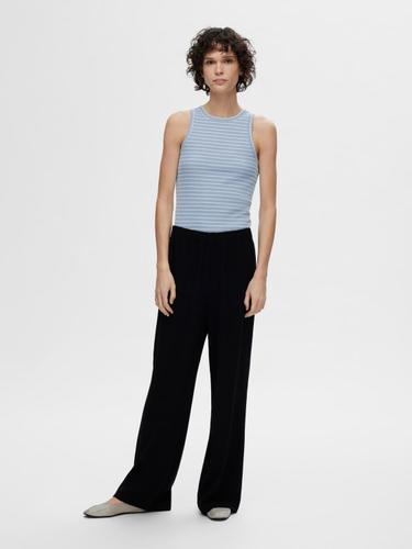 SLFANNA O-NECK STRIPED TANK TOP NOOS XS Slim Fit - Cashmere Blue