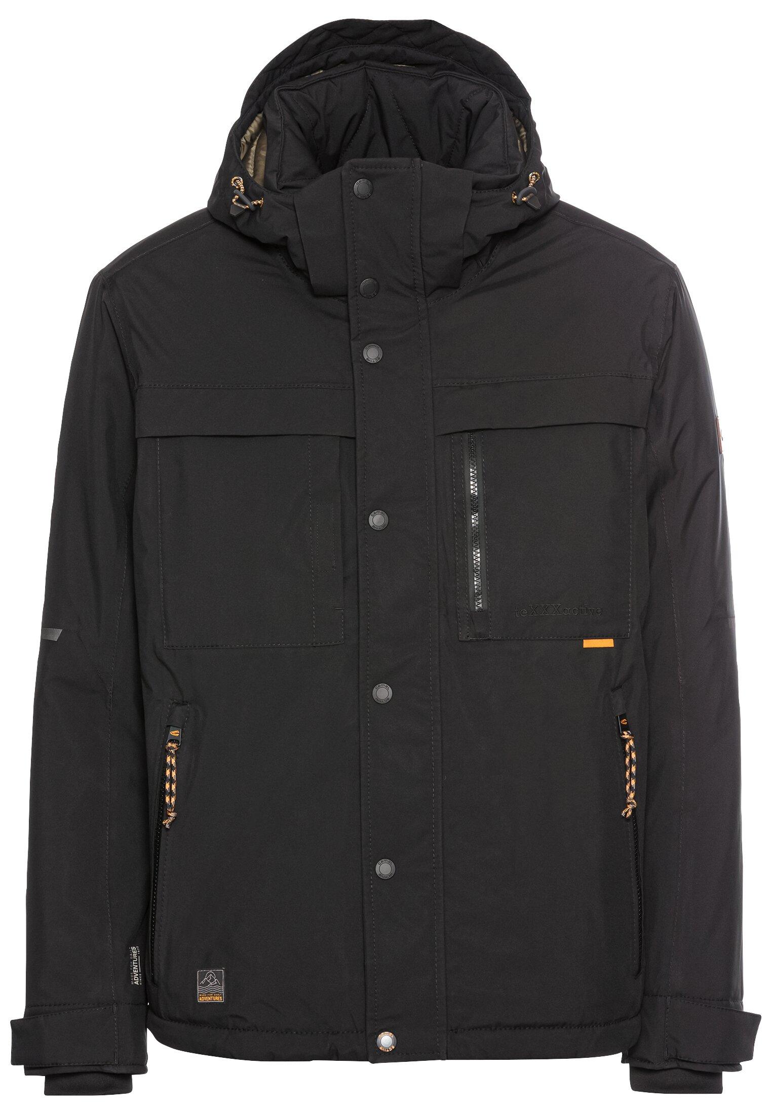 teXXXactive® Funktionsjacke mit abnehmbarer Kapuze 60 Regular Fit - Asphalt